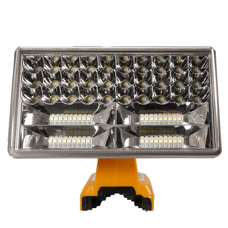 18V LED Flashlight Outdoors Spotlight Light For DEWALT 18V lithium ion battery DCB201 DCB200 Outdoor Lighting with USB: 8 inch 3300 lumens1