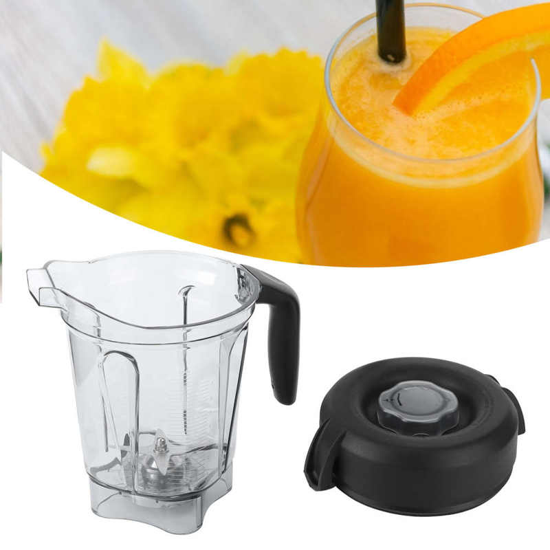 Recipiente transparente para licuadora de alimentos de 2L, con tapa de hoja, accesorios de repuesto para contenedor de Vitamix, vaso de batidora de 64oz