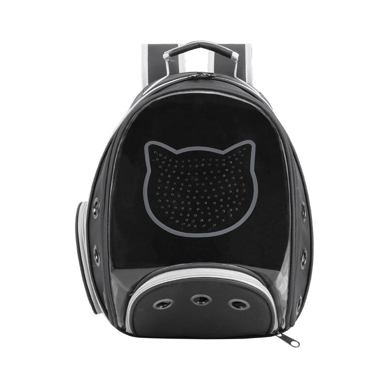 Transparant Draagbare Kat Draagtas Outdoor Ruimte Capsule Ademend Huisdier Kleine Hond Kat Rugzak Kat Rugzak Tas Huisdier Rugzak: Black