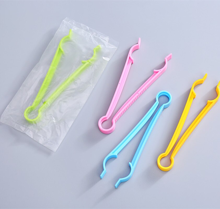 1pc tilfældige babymælkflasketang foderføderklemme skridsikker pincet clips værktøj farve tilfældig
