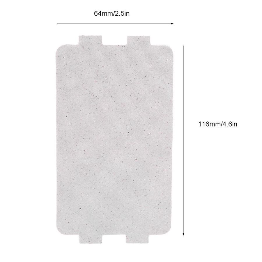 Placa de Mica Universal para horno microondas, tostadora de microondas, 5 piezas, 116x64mm, secador de pelo, placas de Mica, hojas para piezas, accesorios