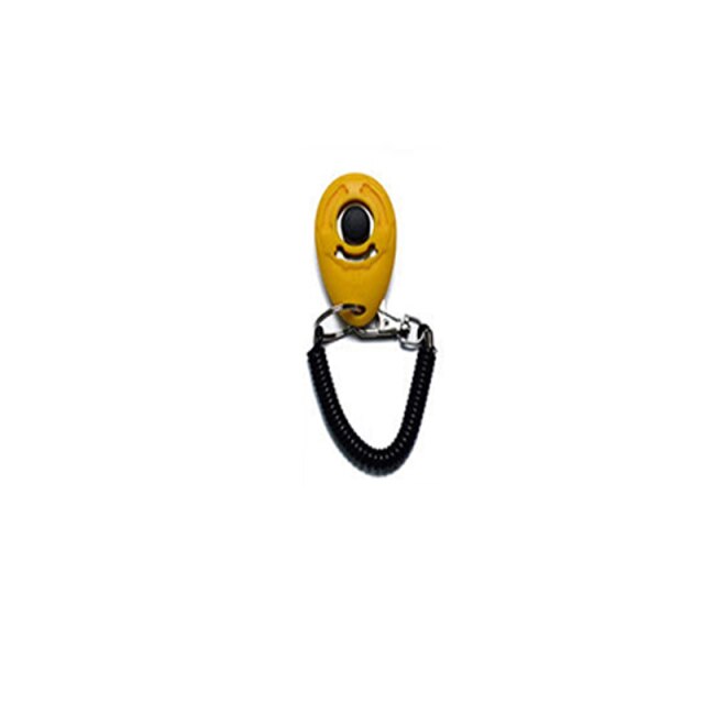Pet Dog Dog Training Dog Supplies Clicker Trainer Fast Dog Training Device Clicker Whistle Password Equipment Trainer: Yellow