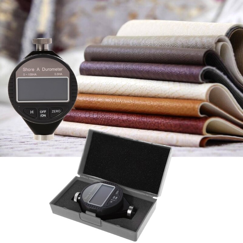 Digital Durometer Shore A Tester Rubber Hardness Meter 0~100HA For Plastic Leather Wax