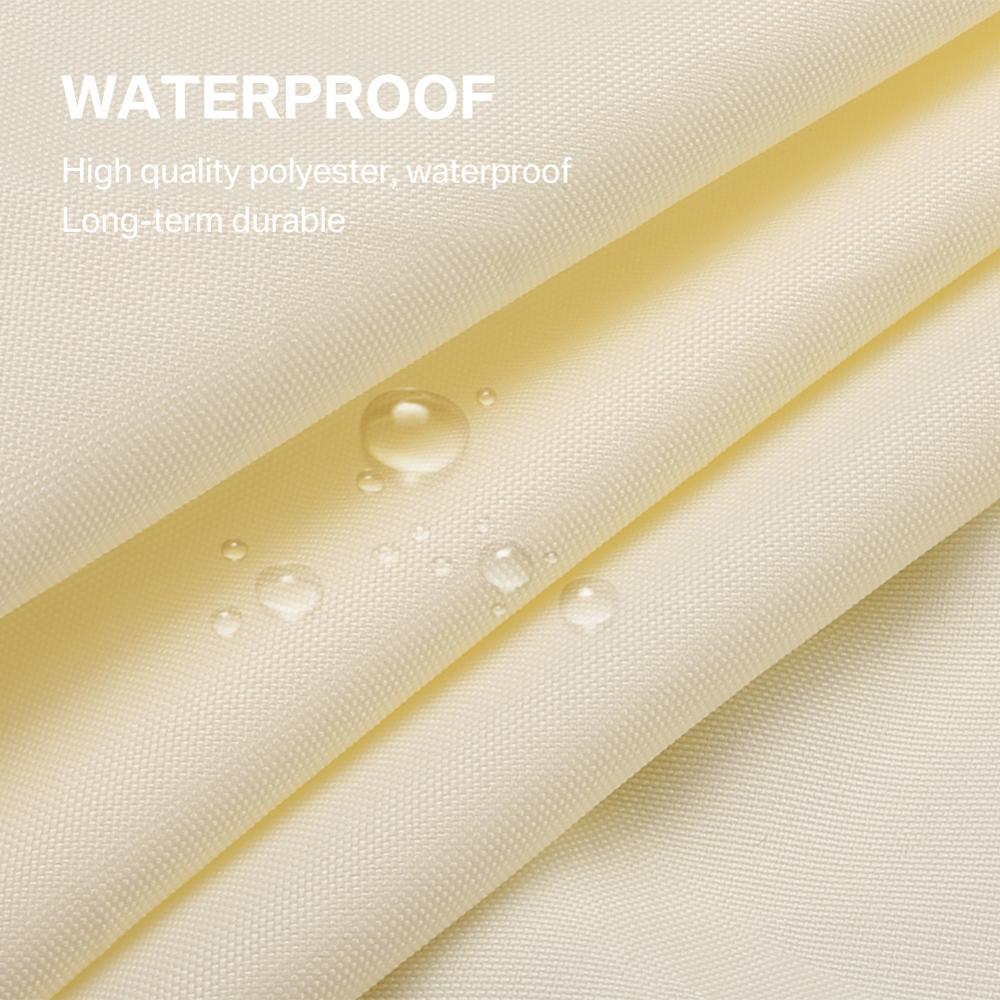 Waterproof Sun Shade Sail &amp; 24Pcs Accessories Set Outdoor Awnings Garden Patio Pool Canopy Sun-shelter Rectangle Shade Sails