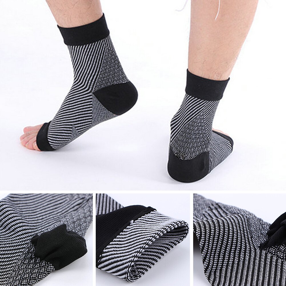 Unisex lindrer smerte sokker ankel smertelindring erme løpende kompresjon elastisk utendørs sport plantar fasciitt