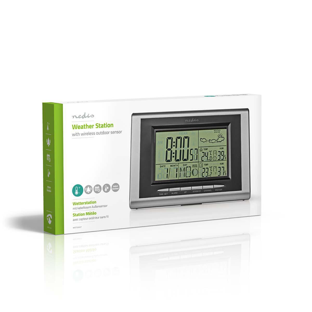Nedis Weerstation | Hygrometer | Datum/Tijd | NE550694758 Outdoor Unit