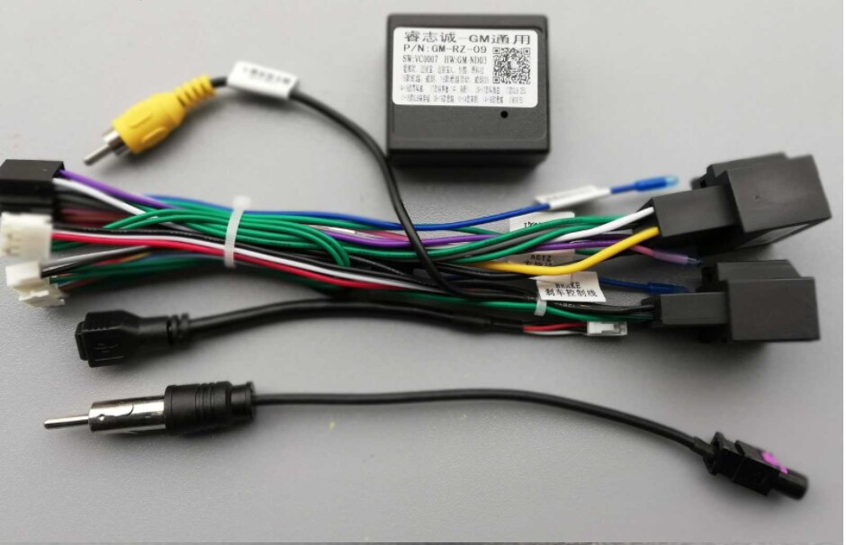 Car media android radio player 16 pin wire sele med canbus box for chevrolet trax cruze aveo buick regal strømkabel