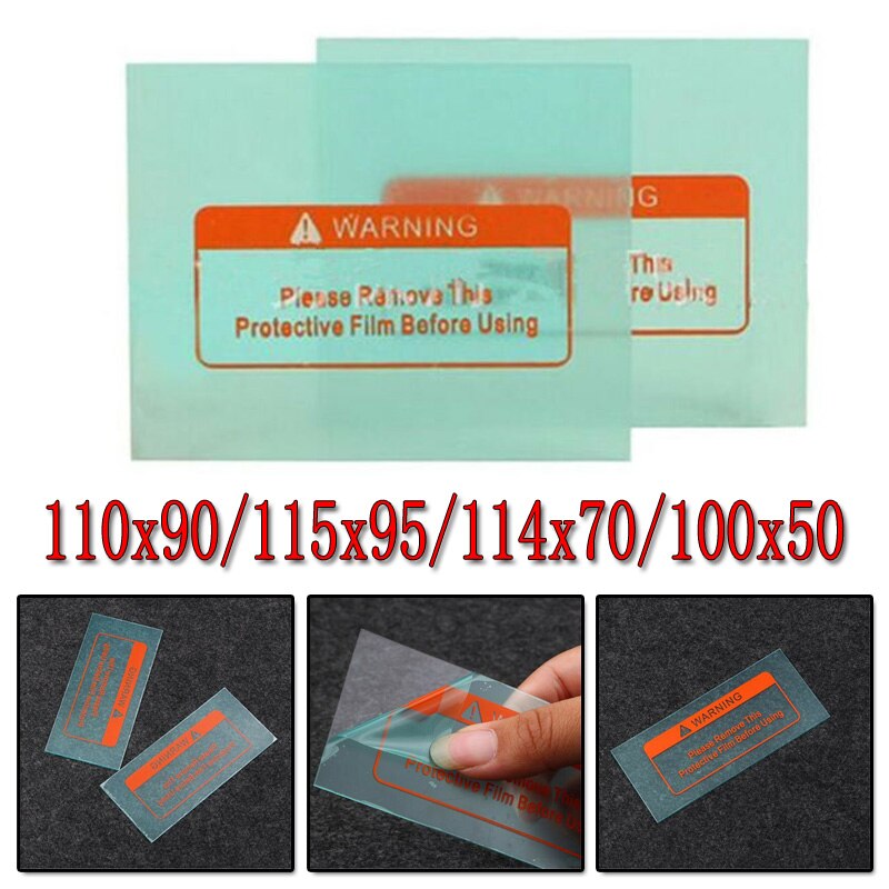 10Pcs Clear Lassen Cover Lens Bescherming Plaat Transparant Lashelm Masker Lens Beschermende Apparatuur Solderen Supplies