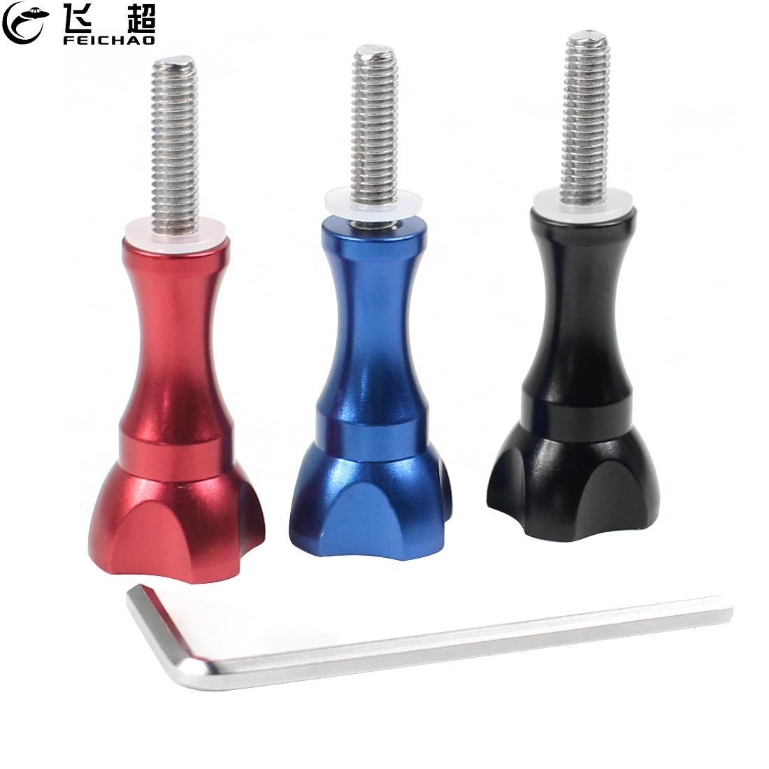 CNC Aluminum Alloy Long Thumb Knob Screw Adjustable for GoPro Hero 8 7 6 5 Max Sjcam XiaoYi 4K Action Camera Accessories