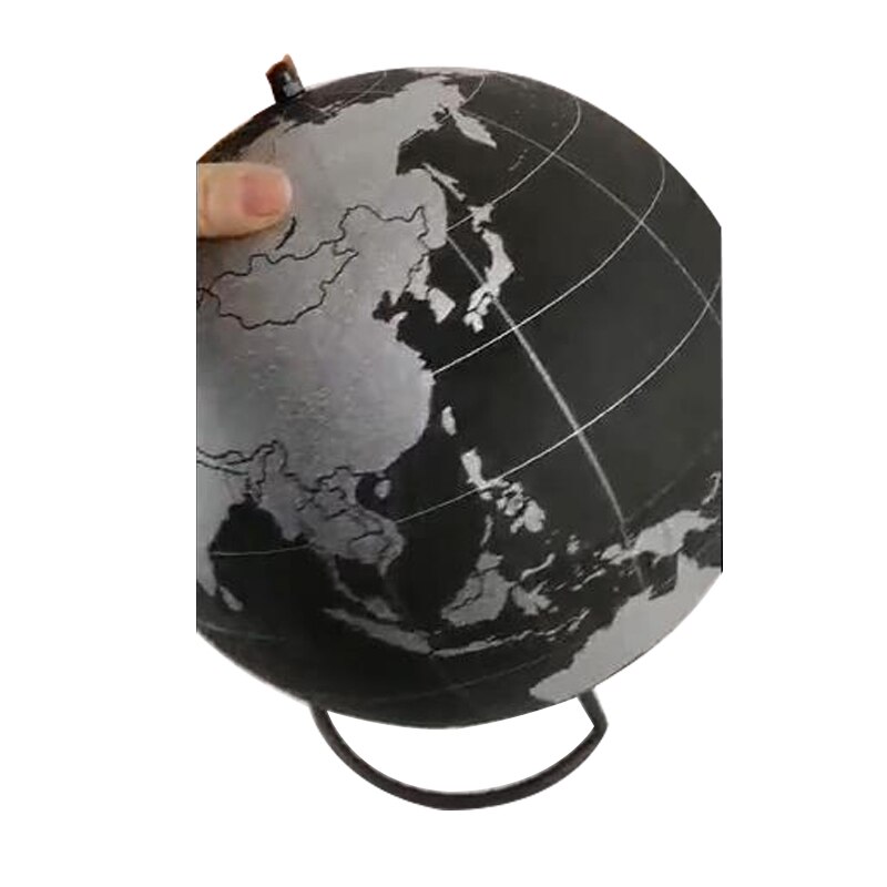 Middle Golden Cork Wood Tellurion Golden Globes Marble Maps Home Office Decoration World Map Inflatable Training Geography Map