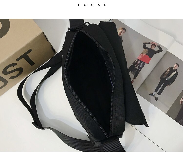 Harajuku pequena cruz saco do mensageiro das mulheres japonês simples retro bolsa de ombro maré marca bolsa feminina literária