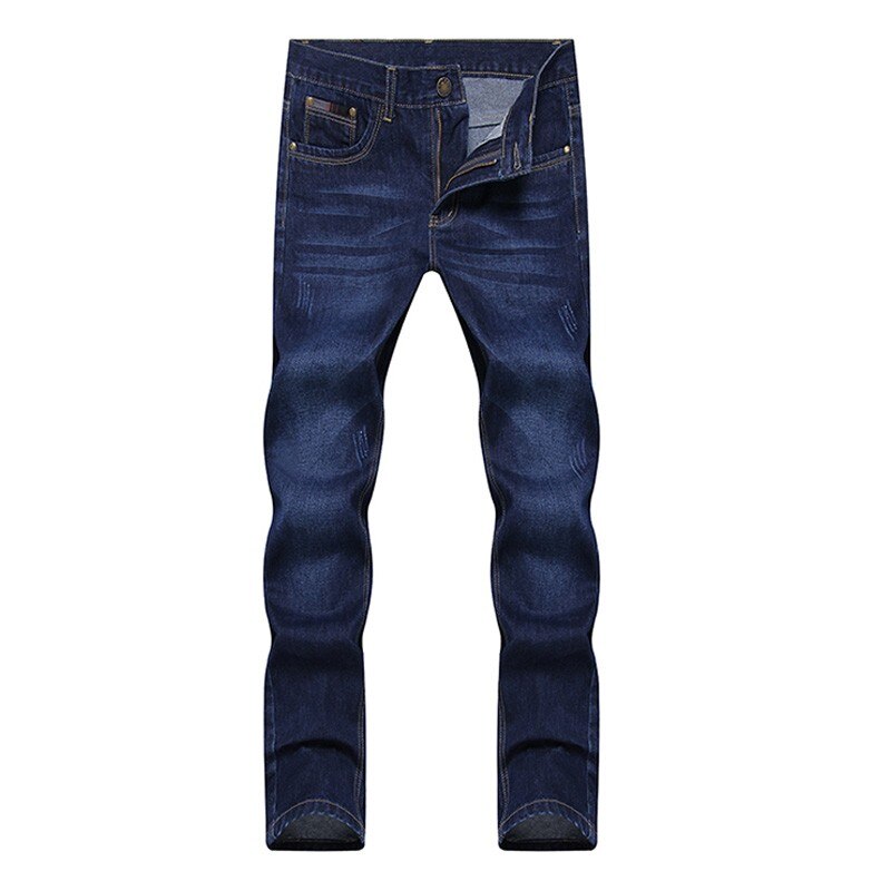 Four seasons stil herre afslappet slim fit bukser herre jeans klassiske denim skinny jeans herre 28-38: Mørkeblå / 32