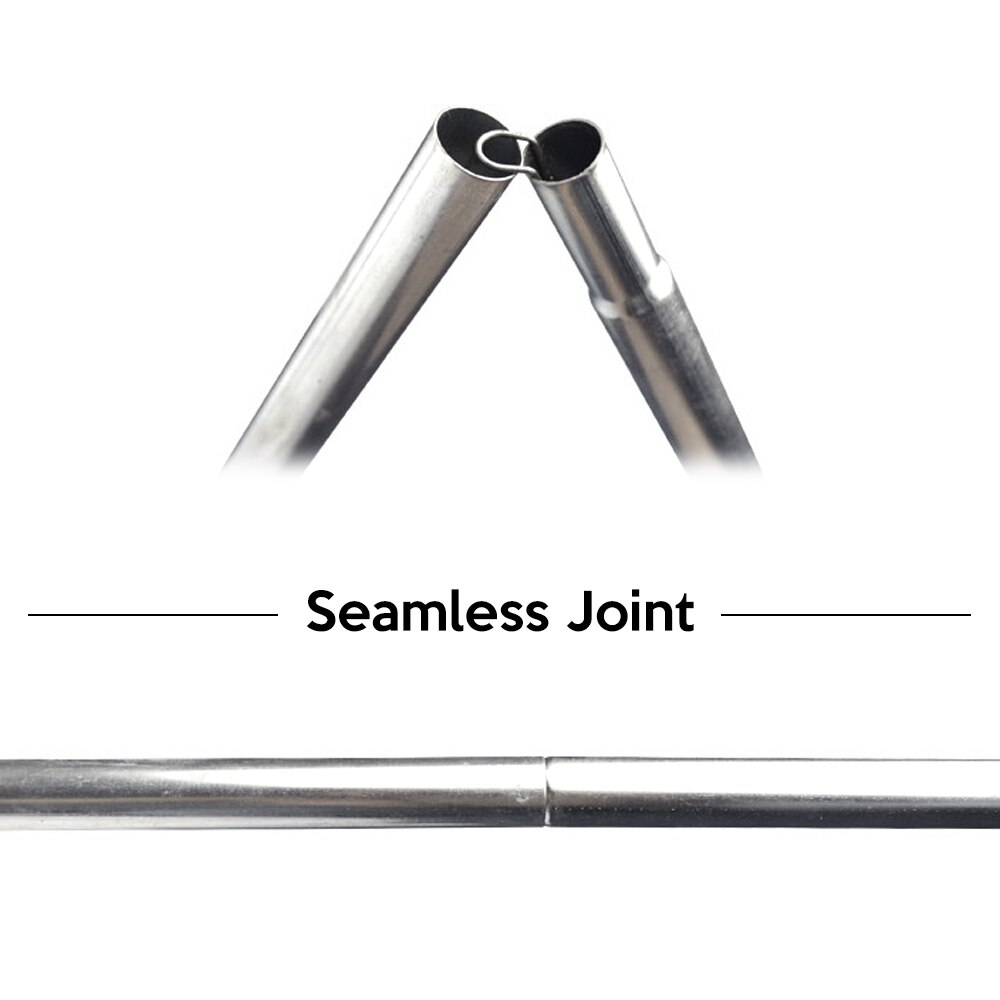 Barre de Support pour auvent de tente, en fer, ajustable, Portable, avec sac de rangement