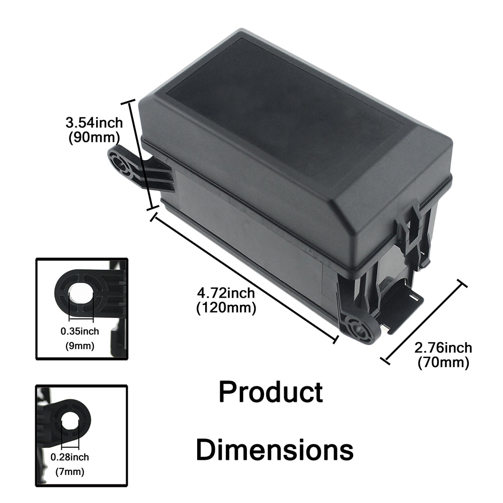 Automobile Circuit Standard 12V 40A Fuse Box Block Holder Auto 6 Relay Block Holders 5 Road Fit for Car Truck Marine Boat ATV