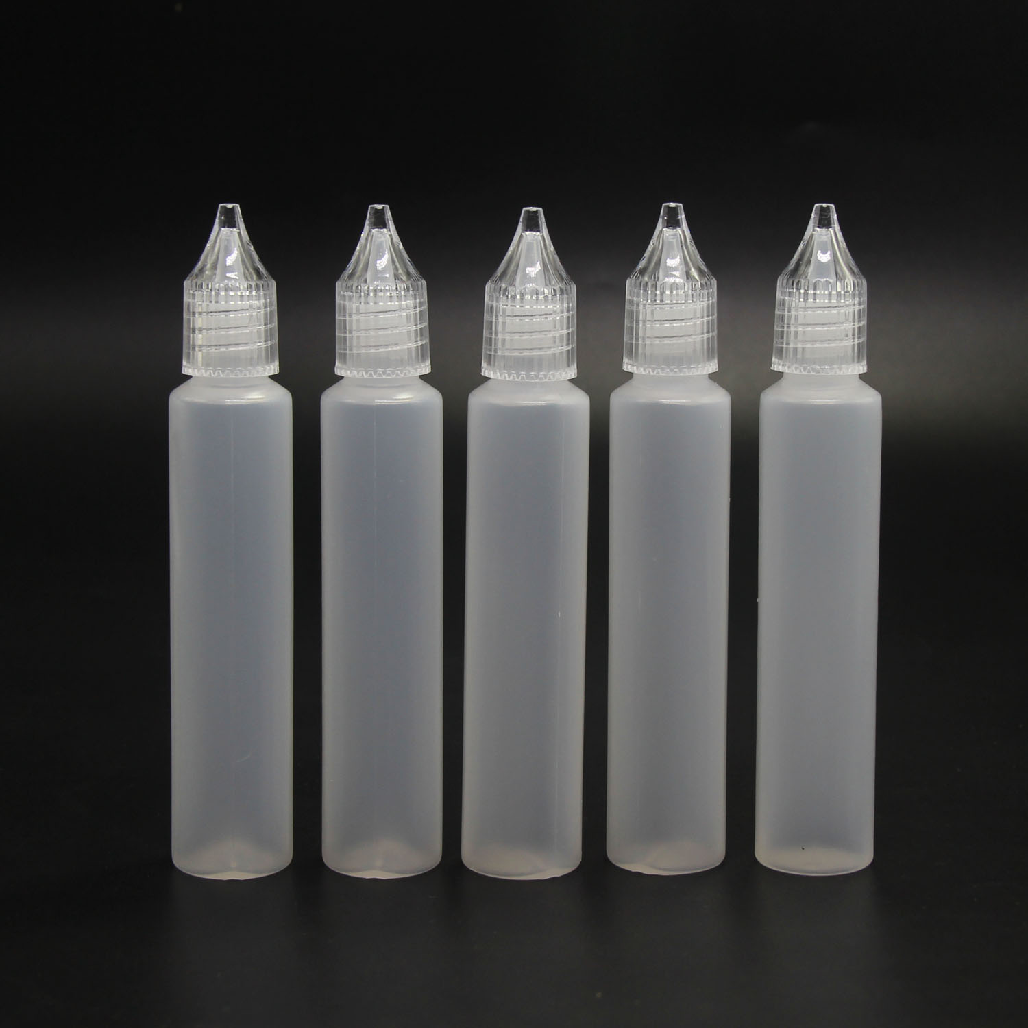 10/15/30/50 ml Plastic Druppelflesje Vloeibare Fles Lege Lange Slanke Fles Pen Vorm fles Voor Inkt Olie Pigment Container: Licht Geel