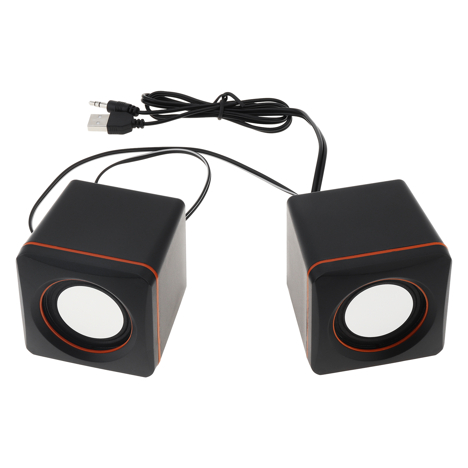 Kombinationslautsprecher USB 2.0-Lautsprecher für PC/Laptop/Smartphone mit 3,5-mm-Stereo-Klinkenstecker, USB-betrieben