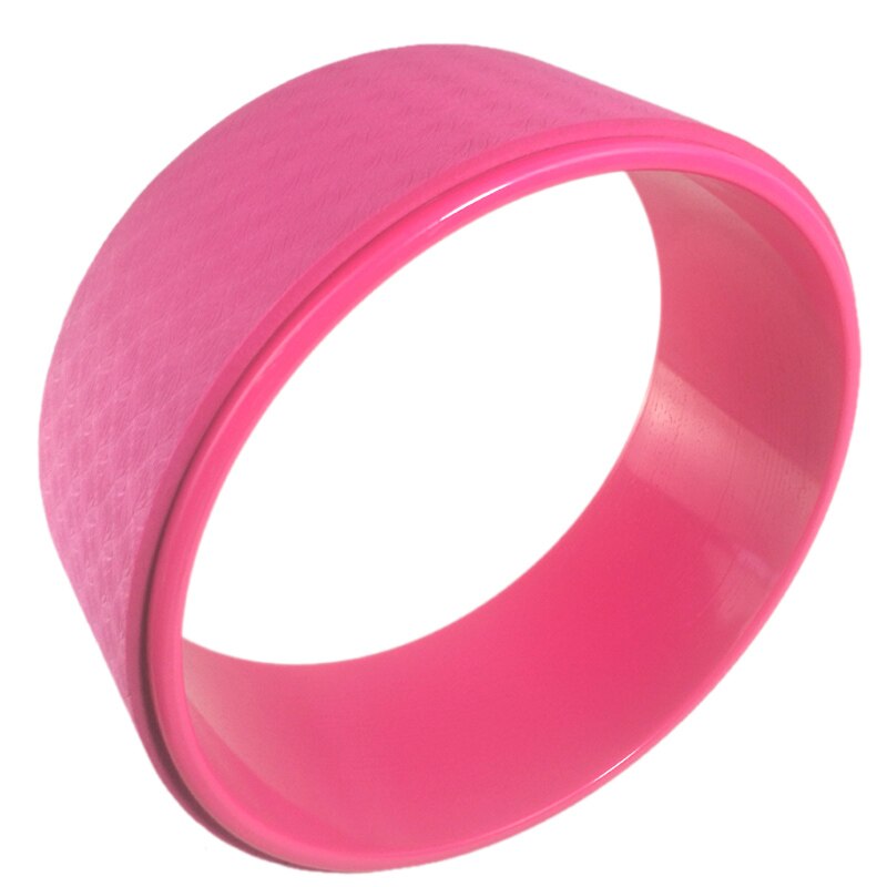 Círculos de Yoga de TPE, forma de cintura , culturismo, ABS, gimnasio, rueda de entrenamiento de Yoga, herramienta de entrenamiento negra para Fitness: Rosa