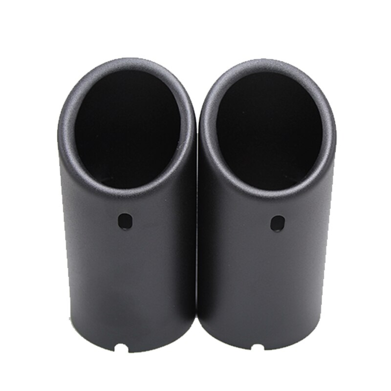 70mm Car Exhaust Muffler Tip Cover For BMW F30 E92 E90 3 Series GT 325i 328i 2006 2007 Stainless Steel: 2pcs Matte Black