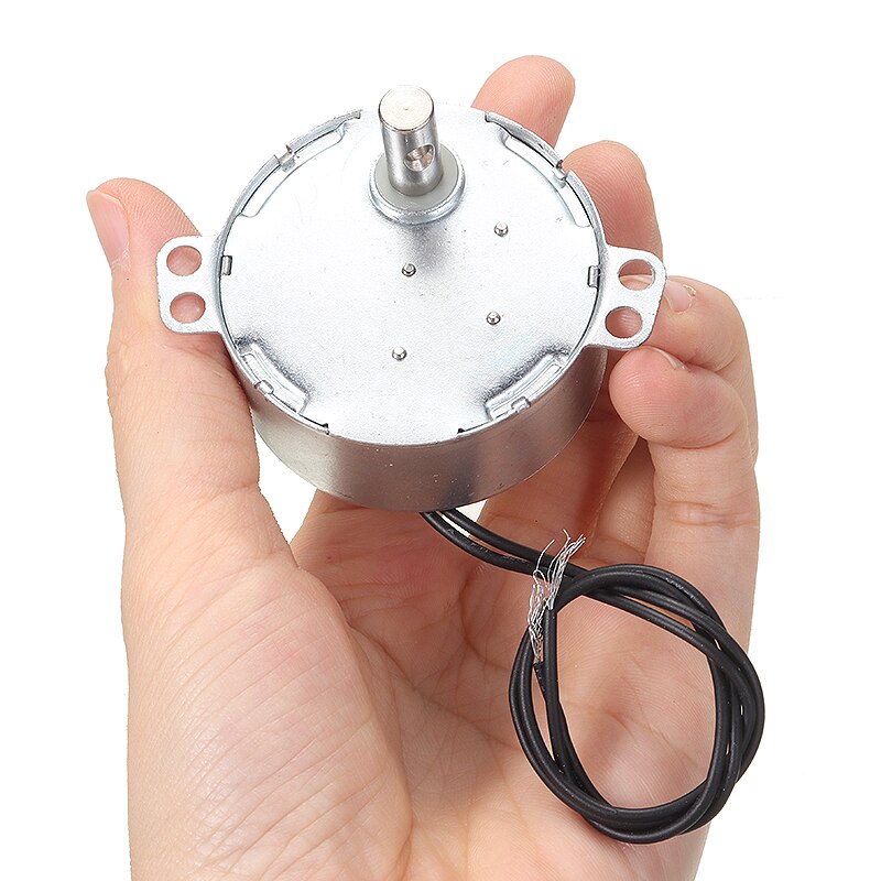 Metalen Synchrone Motor Magnetron Synchrone Motor 5/6Rpm Ac 220-240V 50/60Hz cw/Ccw W Kabel