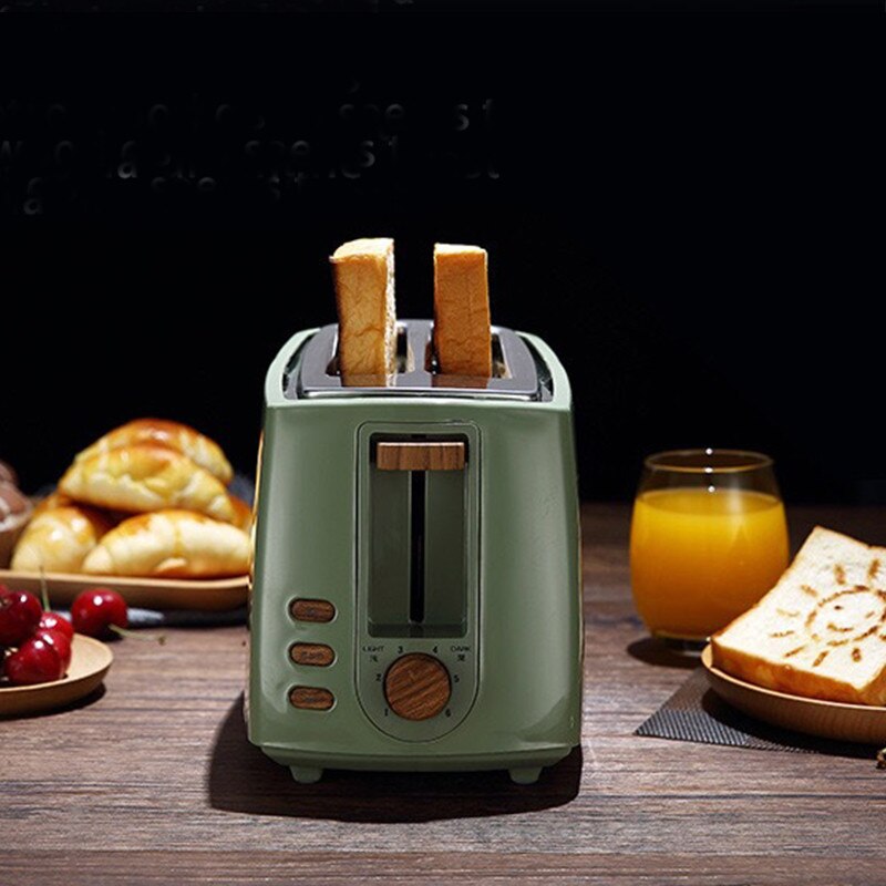 Rvs Elektrische Broodrooster Huishoudelijke Automatische Brood Bakken Maker Ontbijt Machine Toast Sandwich Grill Oven 2 Slice