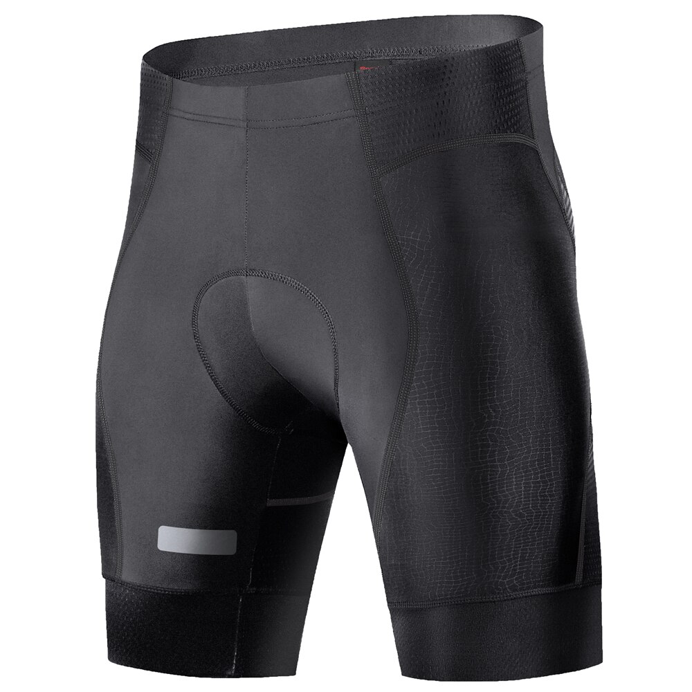 Lixada Mtb Mountainbike Shorts Mannen 4D Padded Fietsbroek Ademende Quick Dry Fiets Compressie Shorts: Black / XXL