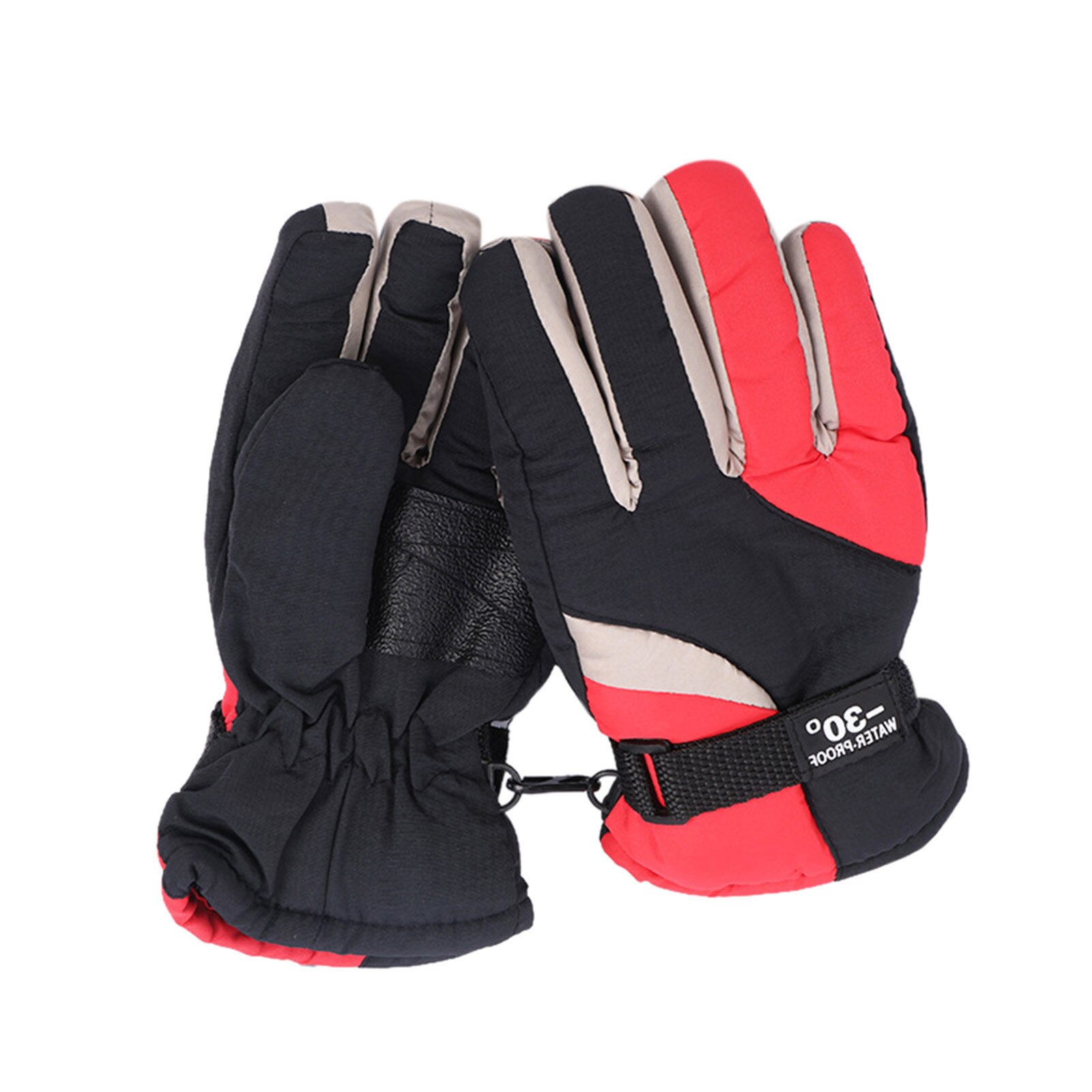 Winter Handschuhe Für freundlicher Jungen Mädchen Schnee Winddicht Fäustlinge Radfahren Fahrrad Fahrrad draussen Camping Sport Ski Warme Handschuhe 19-24 monat: rot 