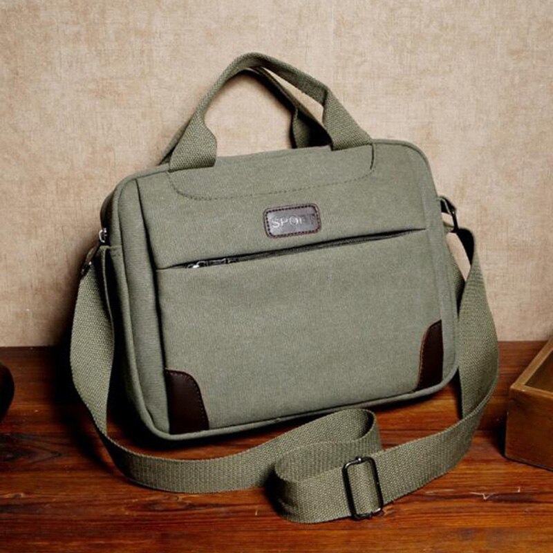 hommes toile bandoulière randonnée militaire messager fronde sac à bandoulière sacs à bandoulière: army green