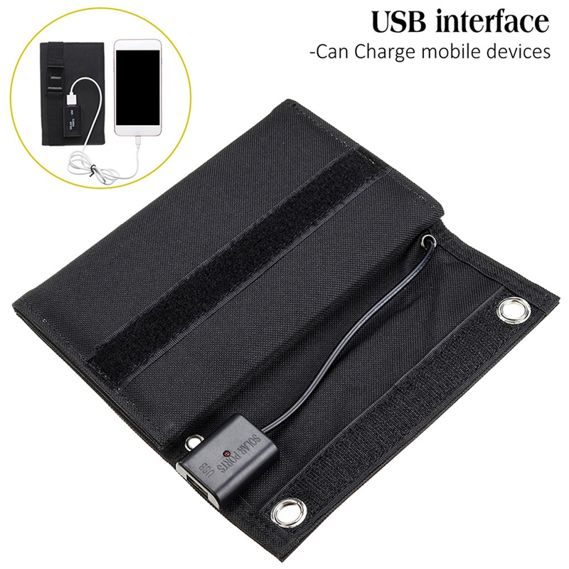 15W USB Solar Panel Folding Power Bank Outdoor Hiking Battery Charger Portable USB Energy Solar Cell Charger for Camping