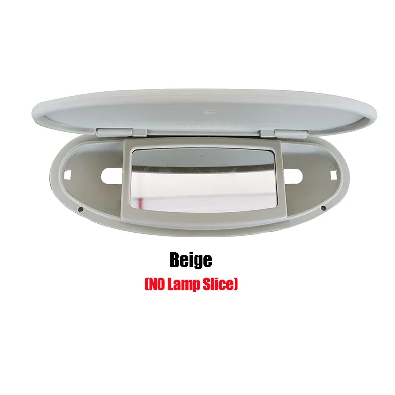Auto Sonnenblende Panel Gehäuse Eitelkeit Spiegel Abdeckung für MINI Cooper S One D JCW R55 R56 R57 R59 R60 Innen Zubehör: Grau