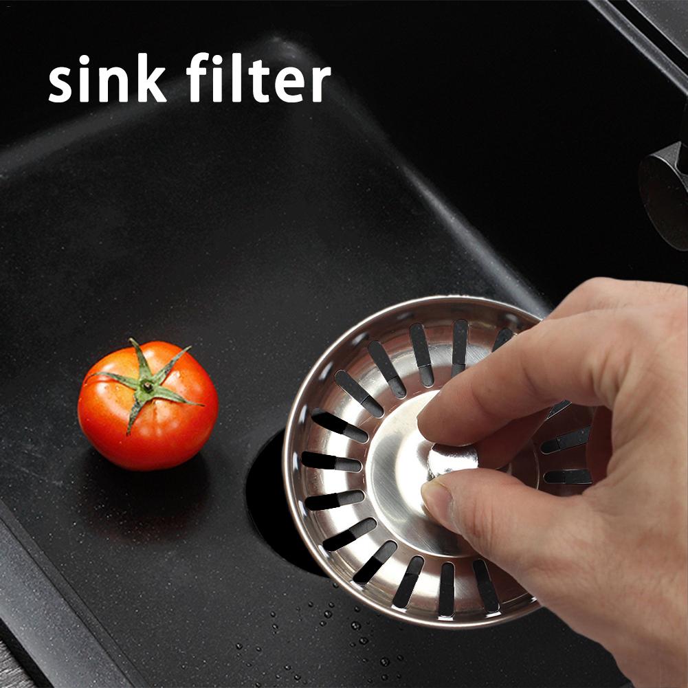 Sink Strainer Plug Kitchen Sink Waste Strainer Plug Stainless Steel Strainer Plug For Kitchen/Bathroom For UK Sinks (79-81-84mm)
