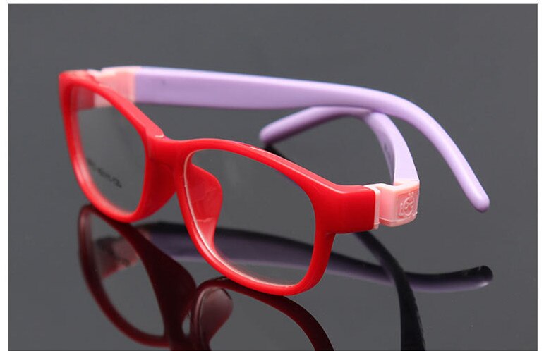 Montura de gafas para niños y niñas, montura óptica sólida, suave y Flexible, graduadas, a la: C4