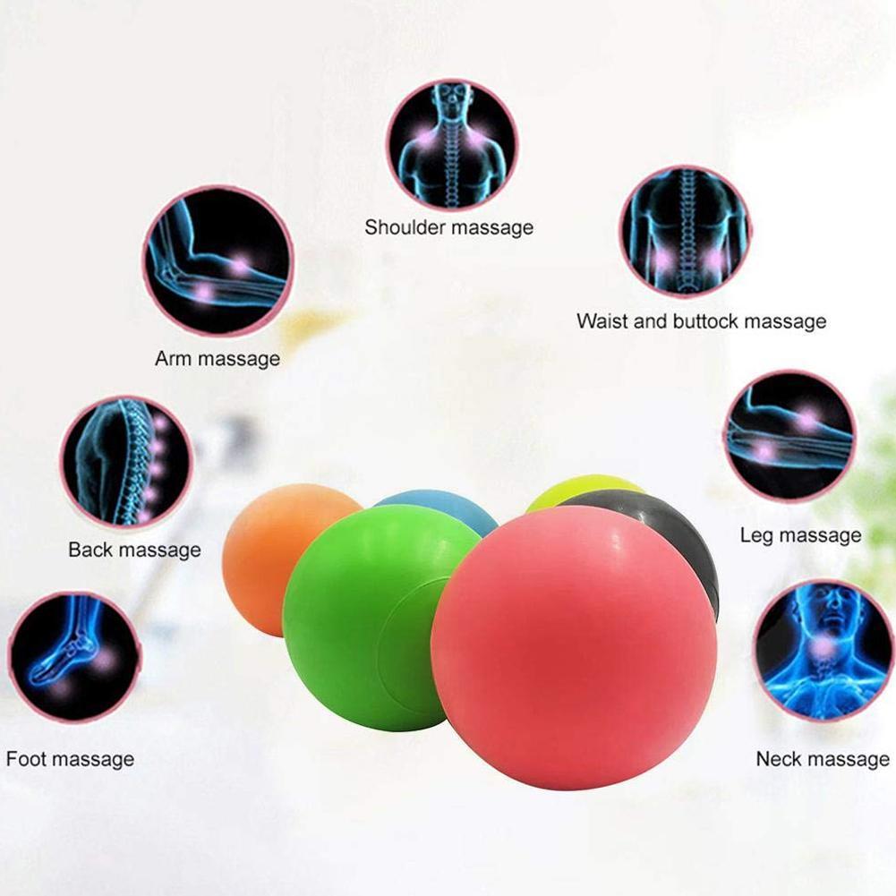 TPE Lacrosse Ball Fitness Relieve Trigger Point Training Fascia Ball Massage Ball Hockey Y3I1