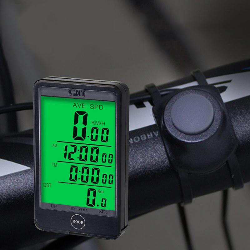 Fiets Computer Waterdichte Digitale Lcd Mtb Fietsen Fiets Snelheidsmeter Kilometerteller Wired Stopwatch Fiets Accessoires