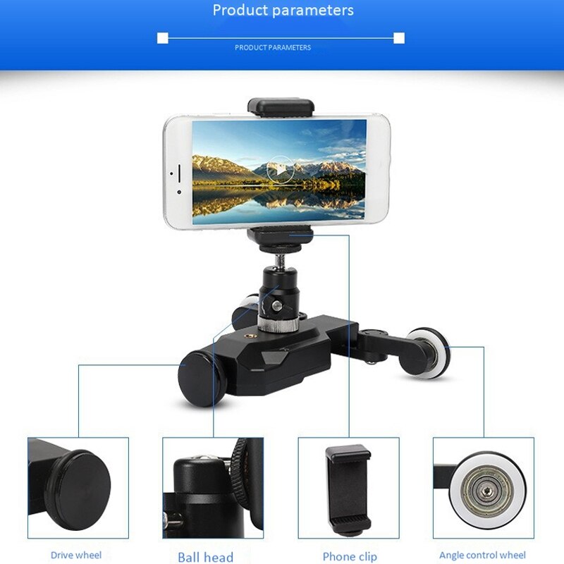 Remote Control Camera Car for SLR, Mirrorless Camera, GOpro, Phone Video Photography Smart Electric Car