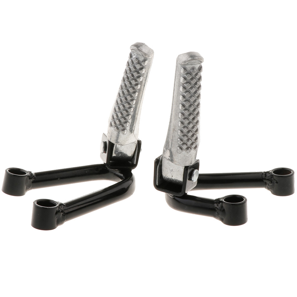 1 Paar Motorfiets Voetsteunen Voetsteunen Achter Passagier Voetsteunen Achter Pedaal Beugel Mount Universele Motorfietsen Accessoires