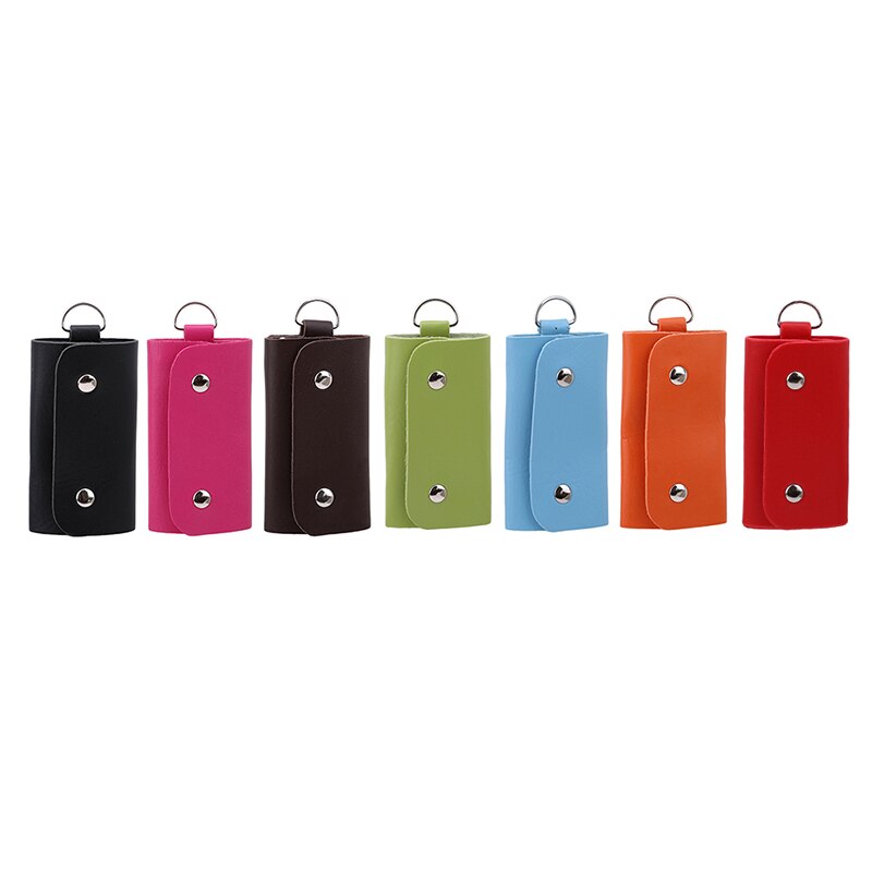 Keychain Organizer Leder Schnalle Schlüssel Brieftasche Auto Keychain Frauen Männer Schlüssel fallen Brieftasche