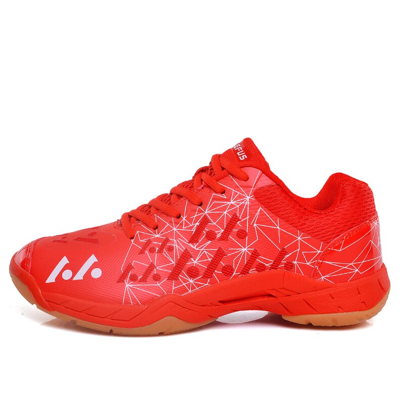 Herrebane squash badminton tennissko indendørs udendørs atletisk volleyball sport joggingsko kvinder sneakers fitnesscenter: Rød / 11