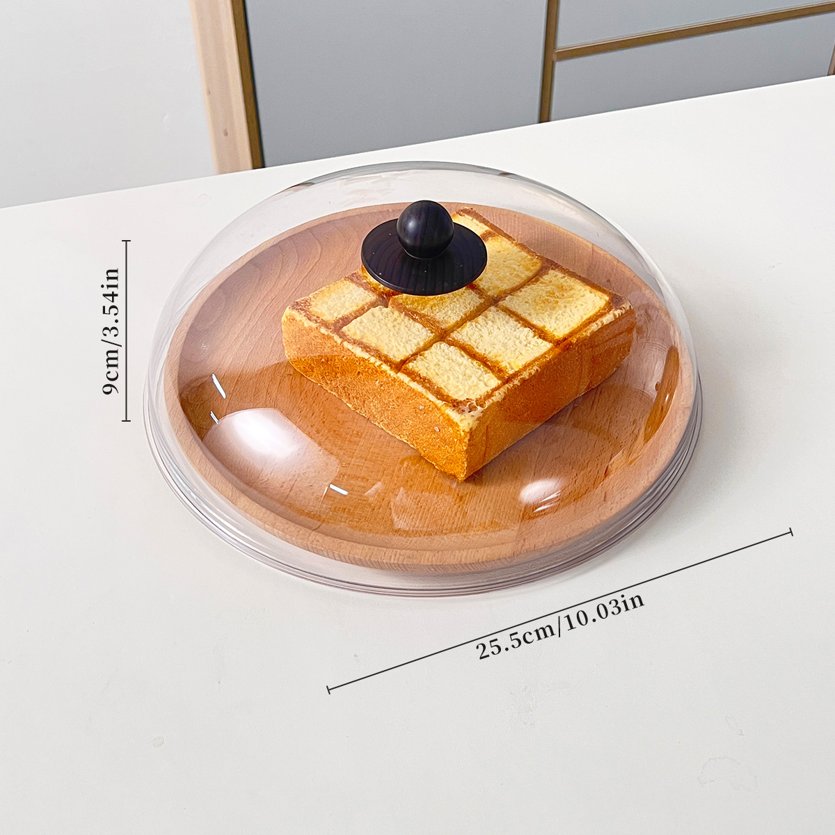 Transparent Insulated Food Cover Plastic Food Fresh-keeping Cover Anti Splatter Insect Proof Vegetable Cover Kitchen Accessories: Orange