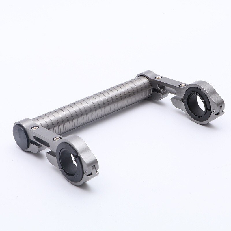15Cm Aluminium Fietsstuur Mount Extender Mountain Mtb Bike Cycling Koplamp Beugel Lamp Zaklamp Houder Accessoires: Zilver