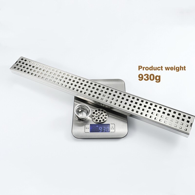 Badkamer Afvoerputje Grote-Oppervlak Deodorant 304 Rvs Geborsteld Lange Afvoerputje 7*60 Cm