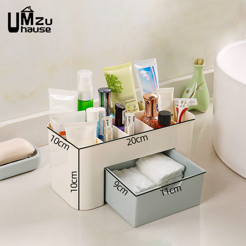 Cajas de almacenamiento de cosméticos, organizadores de maquillaje, Hogar, baño, dormitorio, artículos de tocador, organización, baño, pared de habitación, separador de cajones