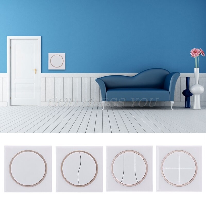 433Mhz RF Wireless Remote Control Switch 86 Wall Panel Transmitter With 1 2 3 4 Button For Home Room Hall Bedroom Ceili