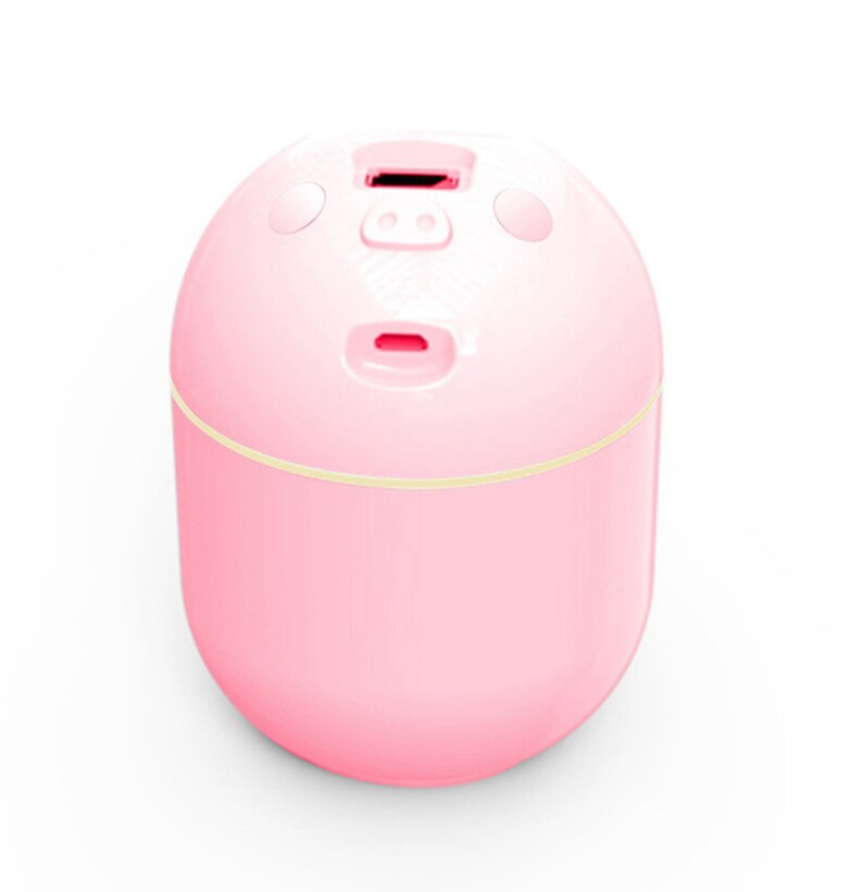 Air Purifier Air Cleaner for Home Filters 5v USB cable Low Noise Air Purifier with Night Light Desktop Portable: Pink