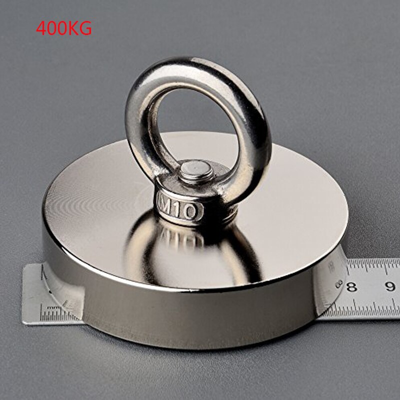 700Kg Hoge Magneet Sterke N52 Krachtige Neodymium Permanente Magneet Magneten Vissen Magneet Met Ring Magnetische Materiaal Base: 400KG