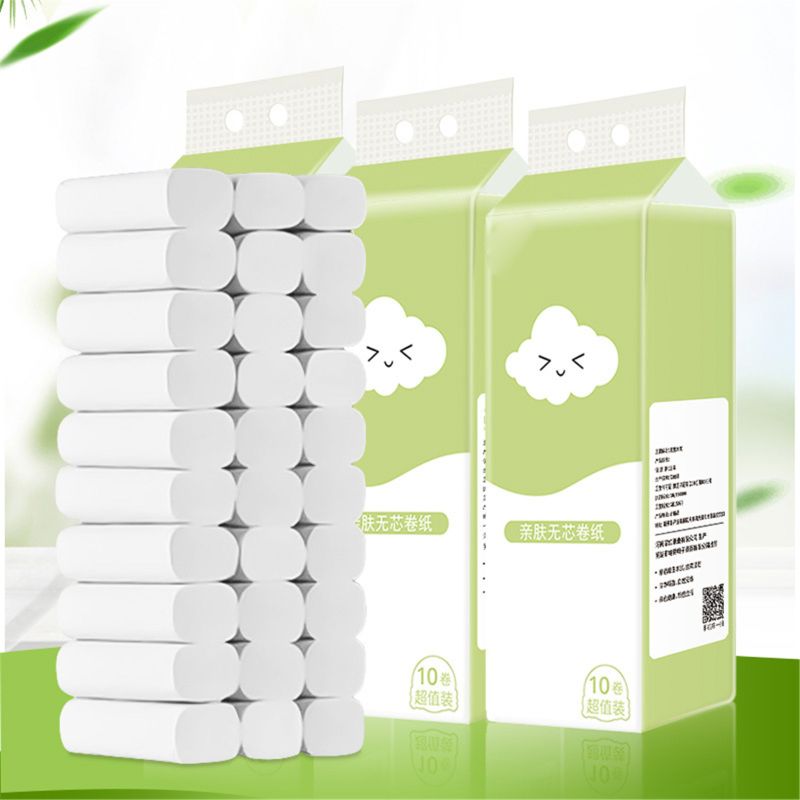 12 rollos de papel higiénico de nubes rollo de papel higiénico Ultra suave rollo de papel higiénico 4 capas 667D