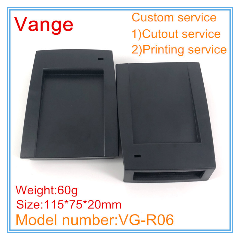 2 stks/partij product IP54 ABS plastic behuizing 110*80*25mm voor deur toegangscontrole kaartlezer