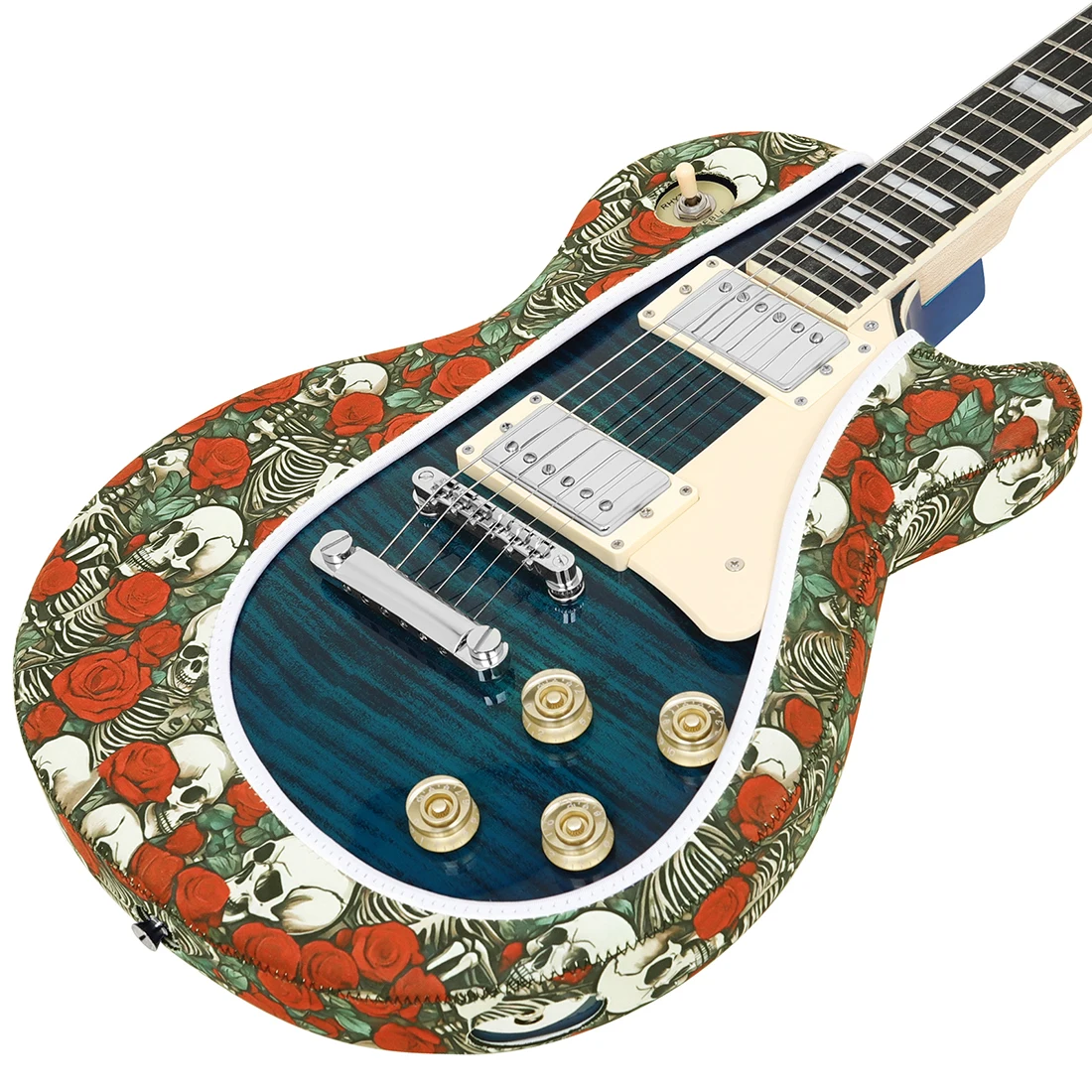 IRIN LP Elektrisk Gitar Støvdeksel Beskyttende Kompositt polyester anti-Kollisjon Gitartilbehør: Hvit