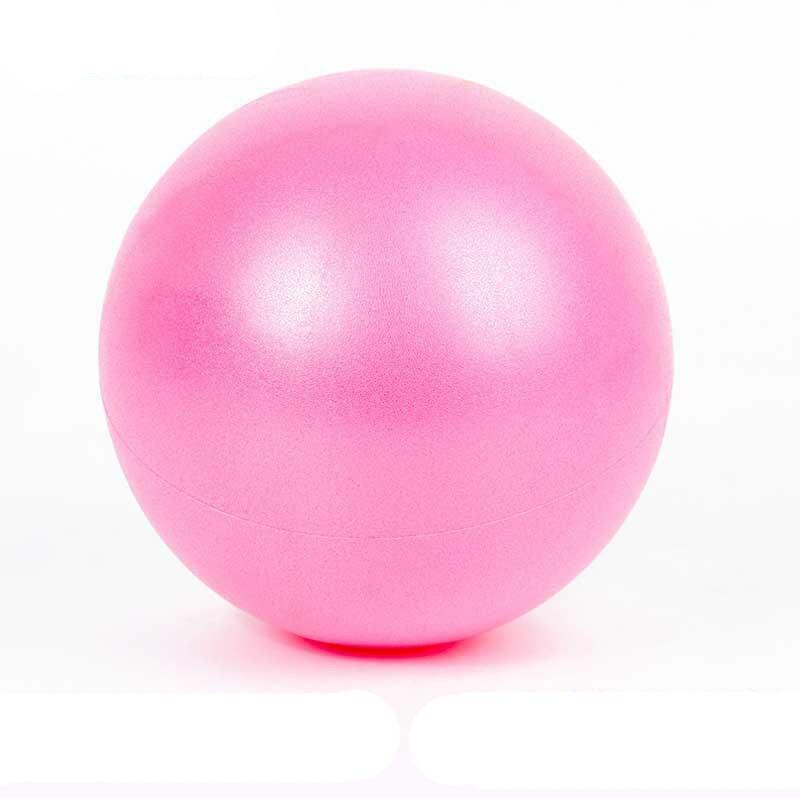 25cm yoga boll övning gymnastiska fitness pilates boll övning gym fitness yoga kärna boll inomhus träning yoga boll: Rosa