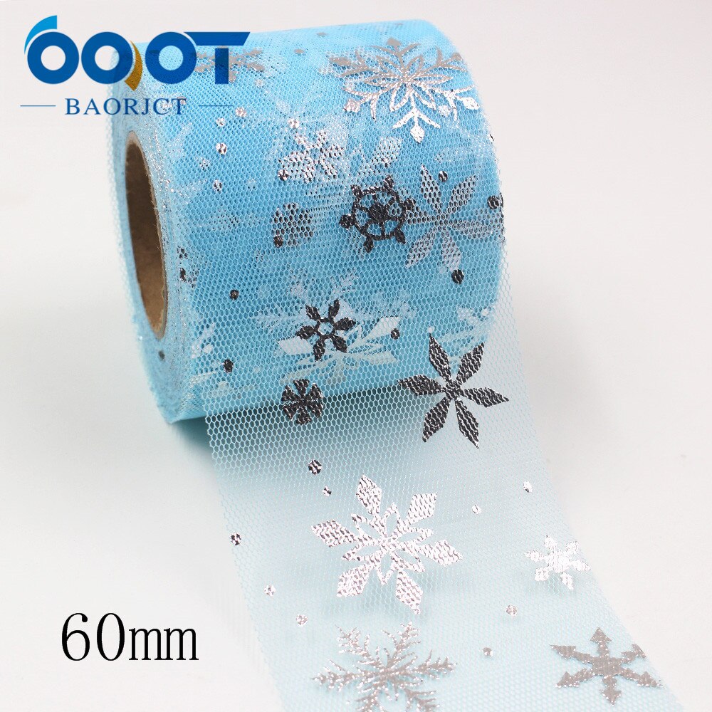 60/130mm 5 yards jul snöflinga glitter silver garn band,diy rosett huvudbonad wrap dekorationer,l -20117-79