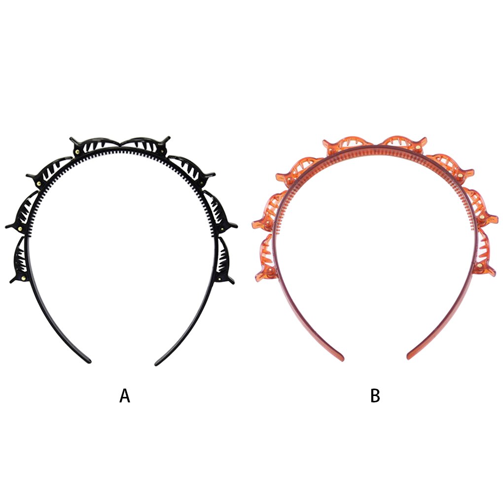 Braider Hair Clip Double Bangs Hairstyle Hairpin Hairband Salon Hair Decoration Hairband for Women Hairstyle Hairpin Accessory